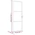 Unutarnja vrata 76 x 201,5 cm Bijela od ESG stakla i aluminija