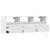 Zidni TV ormarić s LED svjetlima bijeli 130x31x45 cm