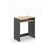 Hanah Home radni sto Zeyna, 65 cm, hrast Sonoma / antracit