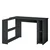 Hanah Home radni sto Razy, 120 cm, antracit