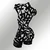 Wallity Zidna dekoracija Hemdem, 35x68 cm, 1.2mm, Crna
