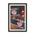 Plakat s paspartujem dva retro fotoaparata - 40x60 black