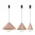 Luster na sajli CAPITAL 1xGX53/15W/230V prečnik 32 cm roze zlato