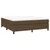 Vidaxl Box spring postelja z vzmetnico temno rjava 160x200 cm blago