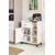 Hanah Home višenamenski ormarić Pidas, 80 cm, beli