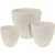 ProGarden ProGarden KO-066900330 Set 3 keramičnih cvetličnih lončkov bele barve