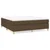 vidaXL vidaXL Box spring postelja z vzmetnico temno rjava 160x200 cm blago, (20726470)