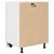 shumee Spodnja omarica s predalom sonoma hrast 60x46x81.5 cm
