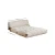 Atelier del Sofa Dvosed na razvlačenje Fold Teddy 2 120x24x75cm Krem
