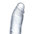 Prozirni dildo s testisima - Glazed, 16 cm