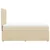 Vidaxl Box spring postelja z vzmetnico krem 90x200 cm blago