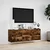 Zidni TV ormarić LED boja dimljenog hrasta 130x31x45 cm