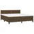 Vidaxl Box spring postelja z vzmetnico temno rjava 180x200 cm blago