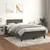 Vidaxl Box spring postelja z vzmetnico temno siv 120x190 cm žamet