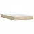 Vidaxl Box spring postelja z vzmetnico krem 120x190 cm blago