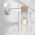 Zidna lampa MADERA 1xE27/60W/230V bela/drvo