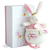 Plyšový zajačik s melódiou Bunny Star Music Box Perlidoudou Doudou et Compagnie biely 14 cm v darčekovom balení od 0 mes DC3519