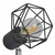 vidaXL Crni Reflektor sa 2 LED Svjetiljke Industrijski Stil Žičani Okvir Žarnom Niti