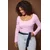 Trendyol Curve Ženska bluza Tbbaw26Af00112, Roze
