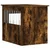 Namještaj s kavezom za pse boja dimljenog hrasta drveni