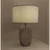 Stona lampa JENIFER 1xE27/40W/230V siva/dimljena