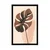 Plakat abstraktne botanične oblike monstera - 20x30 white