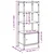 Regal za knjige 3 razine crni 41x30x109,5 cm konstruirano drvo