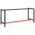 Okvir za radni stol mat crni i mat crveni 180x57x79 cm metalni