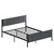 Hanah Home Francuski ležaj Lotus, 150x88x200 cm, Antracit