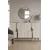 Hanah Home komoda Evva 120, 120 cm, bela / travertin / srebrna