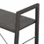 Samostojeća polica s 3 razine crna 56 x 35 x 108 cm