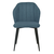 Modern Living STOL, les, kovina, tekstil modra