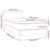Vidaxl Box spring postelja z vzmetnico LED temno rjava 90x200 cm blago