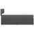 Vidaxl Box spring postelja z vzmetnico temno siva 90x200 cm blago