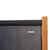 Sobna pregrada s 5 panela crna 350 x 180 cm
