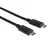 PremiumCord USB-C/male - USB-C/male, črn, 0,5 m