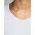 JACK & JONES Majica BASIC V-NECK TEE S/S NOOS, bela