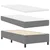 Vidaxl LED Box Spring Postelja Svetlo siva in bela. 100 x 200 cm