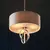 Endon 95216 - Luster na lancu 3xE27/10W/230V prečnik 60 cm siva