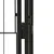 Vidaxl vidaXL Pasji boks, 4 paneli, črn, 50 x 100 cm, jeklo