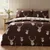 Temno rjava posteljnina za zakonsko posteljo 220x230 cm Stag – Catherine Lansfield