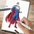 Komplet umetniških ilustracij SUPERMAN