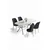 Hanah Home Trpezarijski set, 5 komada, Teget