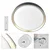 LED stropno svetlo ILVI, prigušiva, LED/45W/230V 2700-6500K prečnik 50 cm crna/mesing + daljinski upravljač