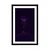 Plakat s paspartujem vijoličen magičen planet - 30x45 white