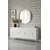 Hanah Home komoda Ayshe 180, 180 cm, bela / srebrna