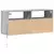 Zidni TV ormarić s LED svjetlima siva boja hrasta 100x31x45 cm