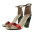 Mona Shoes Ženske sandale, Crveno-zelene