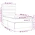Krevet box spring s madracem LED krem 90x190 cm od tkanine