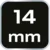 shumee 1/2 šesterokotni nastavek, 14 mm